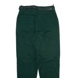 HIGHLANDS Womens Trousers Green Relaxed Tapered W30 L30