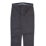 TOMMY HILFIGER Mens Trousers Grey Slim Straight W30 L32