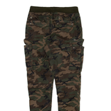 H&M Camo Cargo Jogger Style Mens Trousers Green Regular Tapered W28 L31