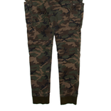 H&M Camo Cargo Jogger Style Mens Trousers Green Regular Tapered W28 L31