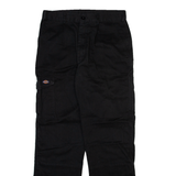 DICKIES Mens Trousers Black Regular Straight W32 L31