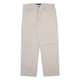 TOMMY HILFIGER Mens Trousers Cream Regular Straight W36 L30