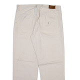 TOMMY HILFIGER Mens Trousers Cream Regular Straight W36 L30