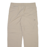 COLUMBIA Detachable Legs Womens Trousers Beige Relaxed Straight Nylon W34 L32