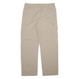 COLUMBIA Detachable Legs Womens Trousers Beige Relaxed Straight Nylon W34 L32