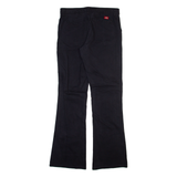DICKIES Womens Trousers Black Regular Bootcut W30 L32