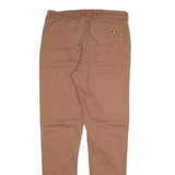 KANGOL Mens Trousers Brown Slim Straight W30 L30