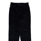 LAUREN RALPH LAUREN Womens Corduroy Trousers Blue Regular Straight W28 L30