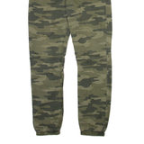C&A Camo Jogger Style Mens Trousers Green Regular Tapered W28 L29