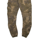 URBAN CLASSICS Camo Cargo Mens Trousers Green Regular Tapered W28 L29