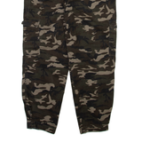 AMISU Camo Cargo Womens Trousers Green Relaxed Tapered W30 L26