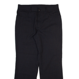CALYX Mens Trousers Black Regular Straight Wool W32 L30