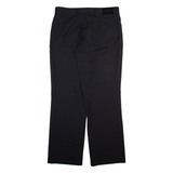 CALYX Mens Trousers Black Regular Straight Wool W32 L30