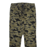 H&M Camo Jogger Style Mens Trousers Green Regular Straight W33 L28
