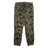 H&M Camo Jogger Style Mens Trousers Green Regular Straight W33 L28