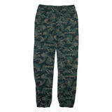 Camo Jogger Style Mens Trousers Green Regular Tapered W26 L26