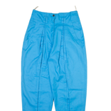 Womens Trousers Blue Relaxed Tapered Viscose W26 L27