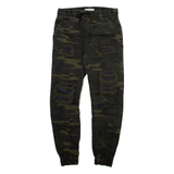 ZARA MAN Camo Mens Trousers Grey Regular Tapered W28 L26