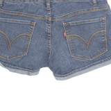 LEVI'S Turn Up Womens Denim Shorts Blue S W28