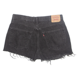 LEVI'S Cut Off 550 Womens Denim Shorts Black XL W38