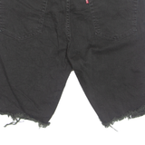 LEVI'S Cut Off 511 Mens Denim Shorts Black XL W38