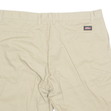 DICKIES Mens Workwear Shorts Beige Loose 2XL W40