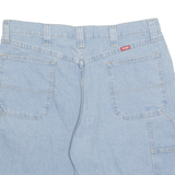 WRANGLER Carpenter Denim Mens Workwear Shorts Blue L W35