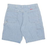 WRANGLER Carpenter Denim Mens Workwear Shorts Blue L W35