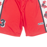 SAVAGE Mens Sports Shorts Red Relaxed XL W32