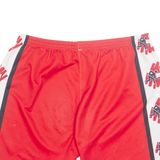 SAVAGE Mens Sports Shorts Red Relaxed XL W32