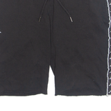 KAPPA Cut Off Mens Sports Shorts Black Relaxed 2XL W32