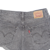 LEVI'S Cut Off 501 Womens Denim Shorts Black S W28