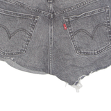 LEVI'S Cut Off 501 Womens Denim Shorts Black S W28