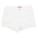 WRANGLER Girls Denim Shorts White 13-14Y W27