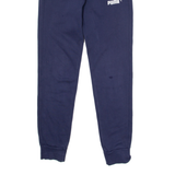 PUMA Mens Joggers Blue Tapered S W28 L29