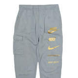 NIKE Mens Joggers Green Tapered S W26 L26