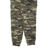 H&M DIVIDED Camo Cargo Womens Trousers Green Slim Tapered W26 L28