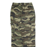 H&M DIVIDED Camo Cargo Womens Trousers Green Slim Tapered W26 L28