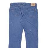 HOLLISTER Distressed Mens Jeans Blue Slim Straight W36 L32
