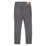 LEVI'S 711 Womens Jeans Grey Slim Skinny Stone Wash W28 L32