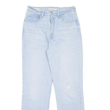 LEVI'S 70's High BIG E Womens Jeans Blue Slim Straight Stone Wash W28 L29