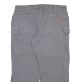 CARHARTT Carpenter Mens Trousers Grey Loose Straight W42 L30