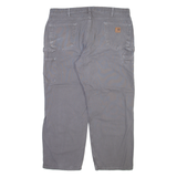 CARHARTT Carpenter Mens Trousers Grey Loose Straight W42 L30