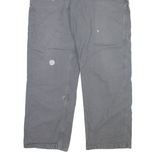 CARHARTT Carpenter Mens Trousers Grey Relaxed Straight W36 L32