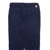 CARHARTT Workwear Mens Trousers Blue Relaxed Straight W38 L30