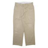 DICKIES 874 Workwear Mens Trousers Beige Regular Straight W34 L30