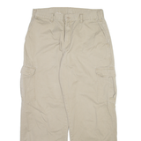 DICKIES Cargo Mens Trousers Beige Relaxed Straight W34 L30