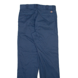 DICKIES 874 Workwear Mens Trousers Blue Regular Straight W32 L34