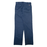 DICKIES 874 Workwear Mens Trousers Blue Regular Straight W32 L34
