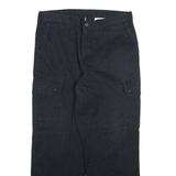 DICKIES Cargo Womens Trousers Black Regular Straight W34 L29